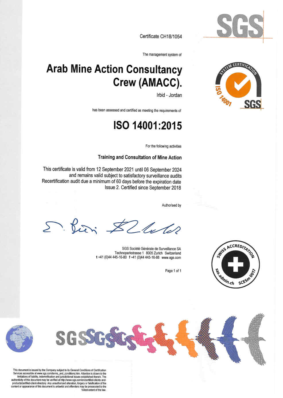 ISO CERTIFICATES 14001
