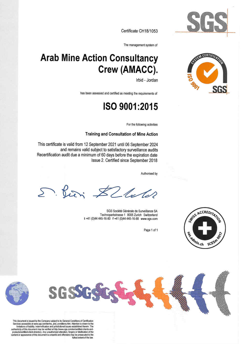 ISO CERTIFICATES 9001